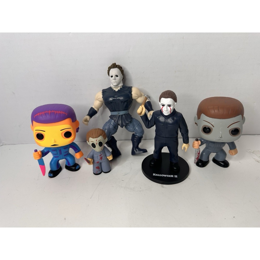 Michael Myers Horror Figure Lot Funko Mystery Minis Mezco Halloween Vinyl